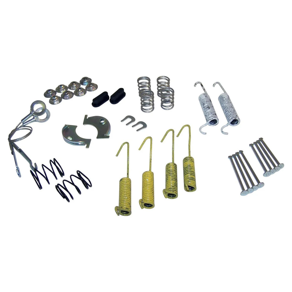 Crown Automotive Jeep Replacement Rear Drum Brake Hardware Kit for 78-89 Jeep CJs, YJ, XJ, MJ w/ 10"x1.75" Brakes 4636777