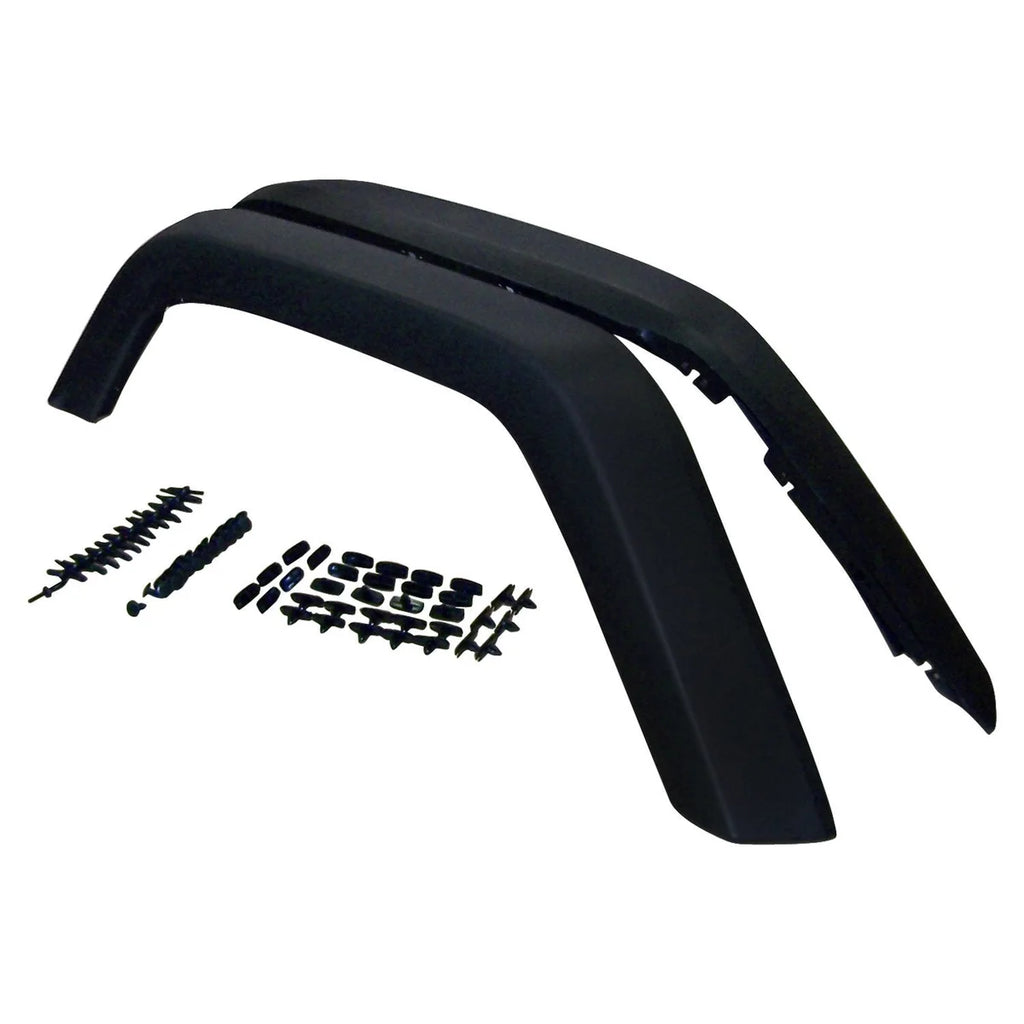 Crown Automotive Jeep Replacement Rear Textured Black Fender Flare Kit; Incl. Hardware fits 2007-2017 Jeep Wrangler / 2018...