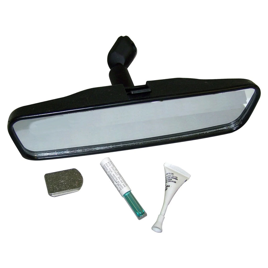 Crown Automotive Jeep Replacement Rearview Mirror Kit, Black, 8.5" Wide 5965338K