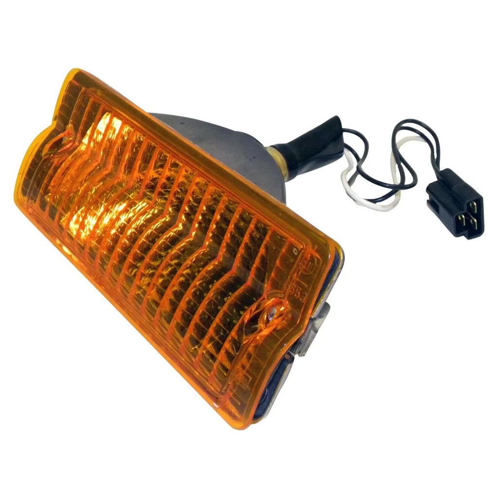 Crown Automotive Jeep Replacement Right Front Parking Lamp for 1976-91 SJ, J-Series; Incl. Lamp, Bulb & Harness J5460106
