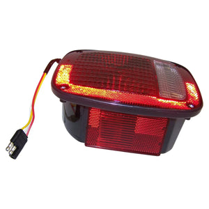 Crown Automotive Jeep Replacement Right Tail Lamp w/ Side Marker Light for 1981-86 Jeep CJs; Black Body J5758254