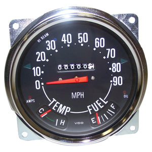 Crown Automotive Jeep Replacement Speedometer Assembly with Modernized Electronics for 1955-79 Jeep CJs 914845