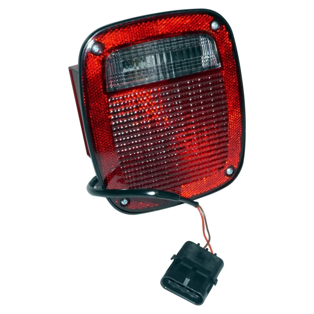 Crown Automotive Jeep Replacement Tail Light, Left, w/ License Lamp 56016721 fits 1997 Jeep TJ
