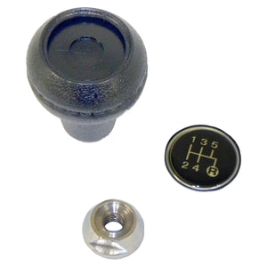 Crown Automotive Jeep Replacement Transmission Shift Knob Kit, Black,Silver, w/ T5 Transmission 3241073K