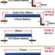 Load image into Gallery viewer, Cusco 173mm D-Type Battery Tie Down - Aluminum Blue