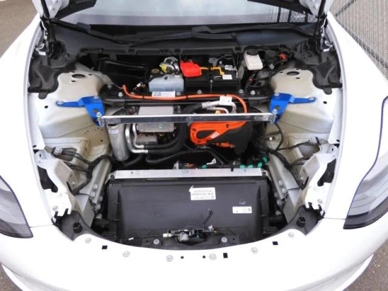 Cusco Strut Bar OS Front for 17-24 Tesla Model 3 (3L13/3L23) - Installation View