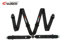 Load image into Gallery viewer, Cusco Universal 4 Point 3in Shoulder 3in Lap w/ Eyebolts (7/16-20UNF Thread) Racing Harness - Black