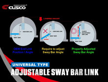 Load image into Gallery viewer, Cusco Universal Adjustable Front Sway Bar End Link Set(305mm-335mm) - Main Product View