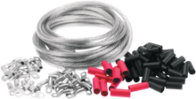 Load image into Gallery viewer, Custom Battery Cable Kit - Harley Davidson - Black DragSpecialties E25-0092BK - Side View