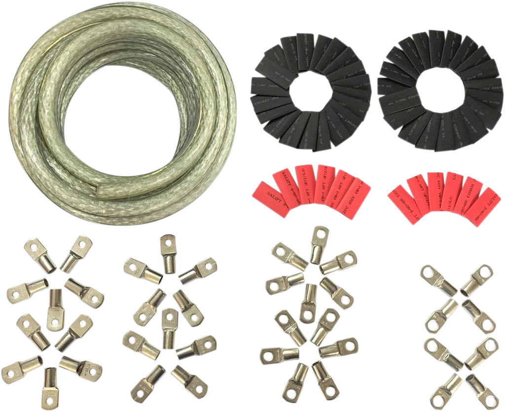 Custom Battery Cable Kit - Harley Davidson - Clear DragSpecialties E25-0092CK - Main Product View