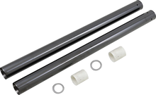 Load image into Gallery viewer, Custom Cycle Black Diamond-Like Fork Tubes - 49 mm - 27.50" Length T 2014DLC - Main Product View