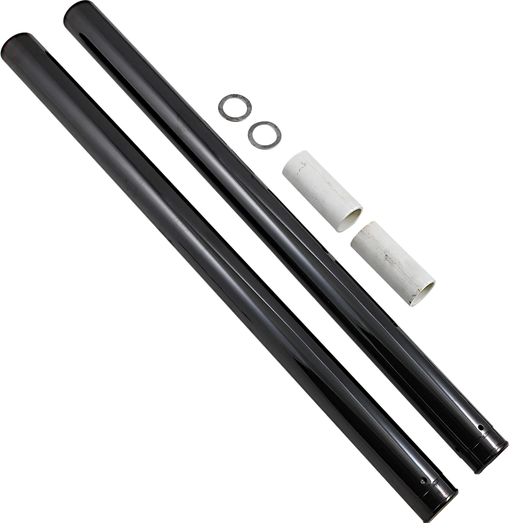 Custom Cycle Black Diamond-Like Fork Tubes - 49 mm - 29.50" Length T2015DLC - Main Product View
