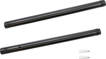 Load image into Gallery viewer, Custom Cycle Black Diamond-Like Inverted Fork Tubes - 43 mm - +2" Length 710074 - Main Product View