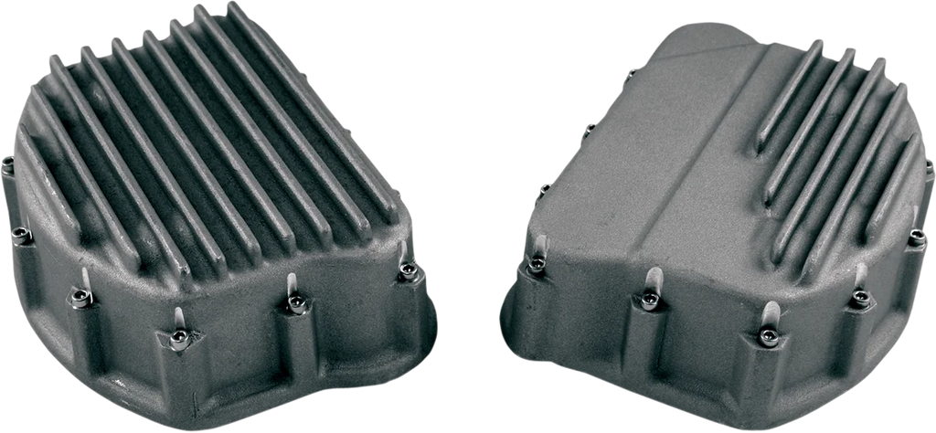 Custom Cycle Finned Rocker Covers - Natural FRC 2003-3 - Main Product View