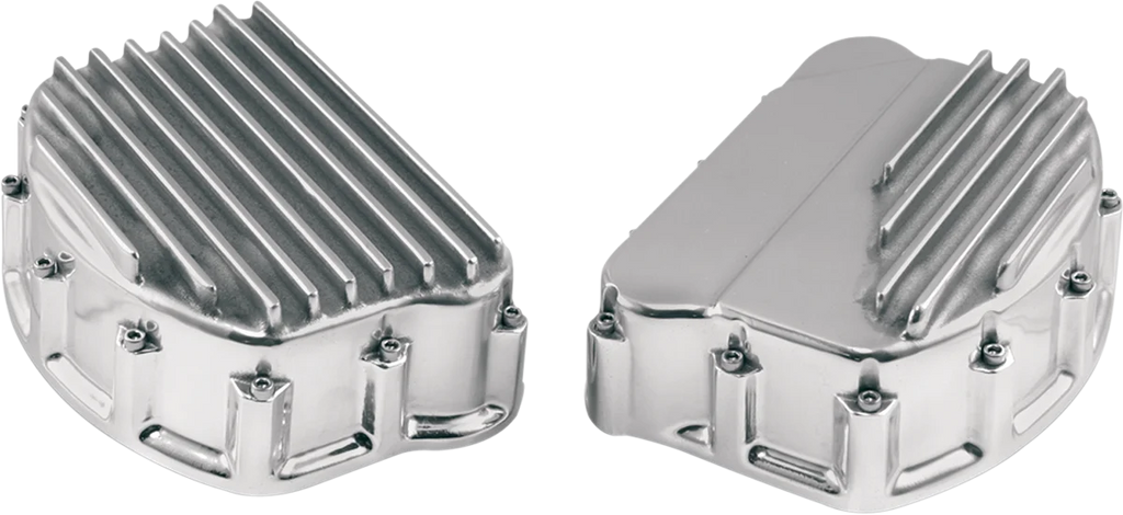 Custom Cycle Finned Rocker Covers - Polished FRC 2003-2 - Main Product View