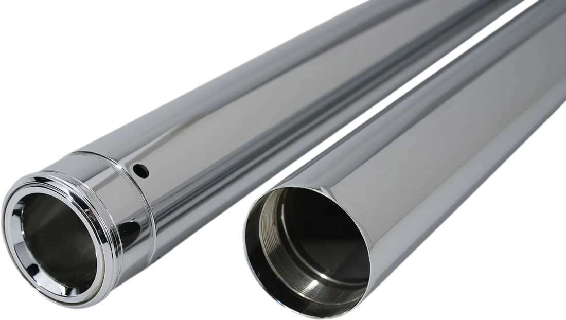 Custom Cycle Fork Tubes - 41 mm - 30.25" - Ultra Chrome T 1340UC - Side View