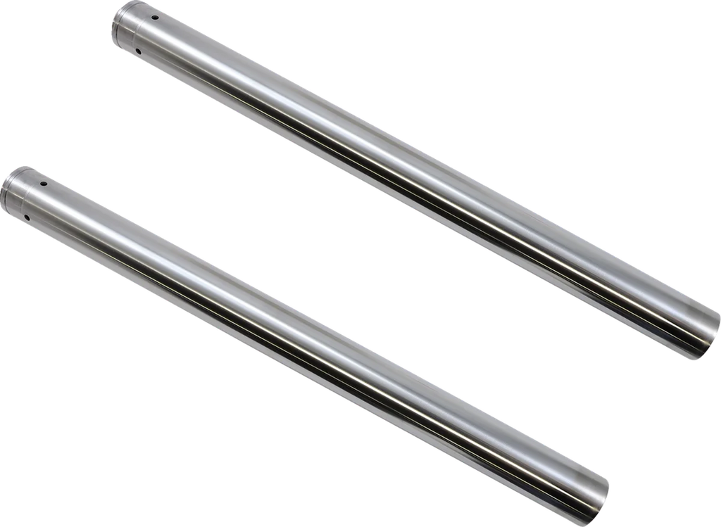 Custom Cycle Fork Tubes - 49 mm - 23.75" - Ultra Chrome 719000 - Side View