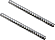 Load image into Gallery viewer, Custom Cycle Fork Tubes - 49 mm - 23.75" - Ultra Chrome 719000 - Side View