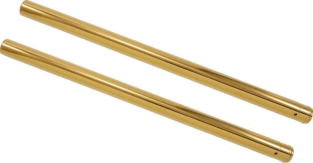 Custom Cycle Fork Tubes - Gold - 39 mm - 26.25" T 1346TN - Main Product View