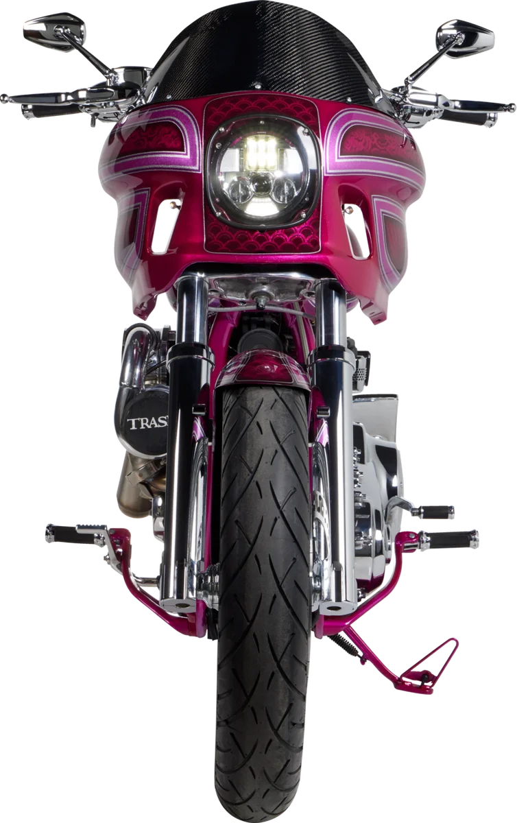 Custom Cycle Hard Chrome Fork Tubes - 49 mm - 23.75" 710003 - Side View