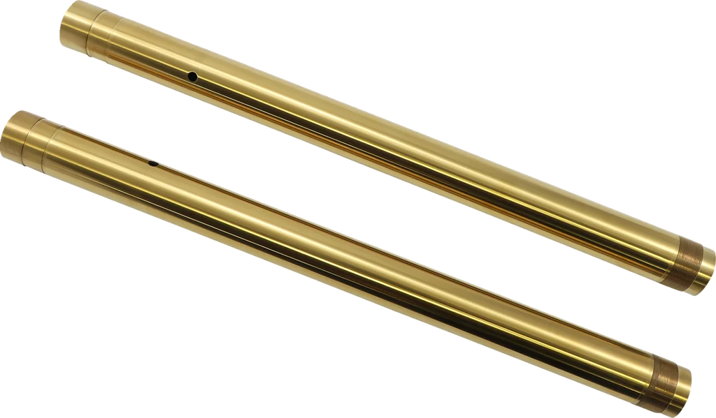 Custom Cycle Inverted Fork Tubes - Gold - 43 mm - Stock 710072 - Main Product View