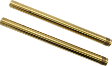 Load image into Gallery viewer, Custom Cycle Inverted Fork Tubes - Gold - 43 mm - Stock 710072 - Main Product View