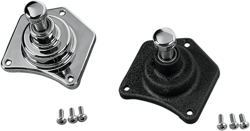 Custom Cycle Solenoid End Cover/Starter Button - Harley Davidson SHS9904-1 - Side View