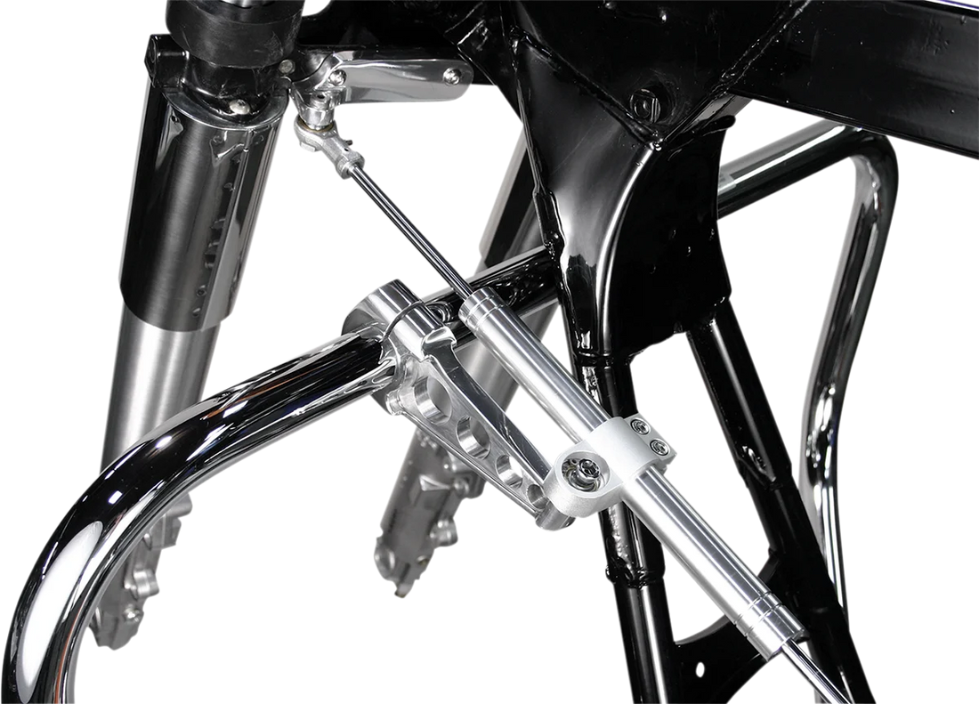 Custom Cycle Steering Damper System - '97-'07 FLHT SDS2013-1 - Side View