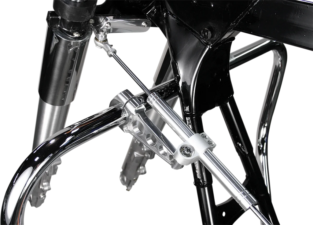 Custom Cycle Steering Damper System - '97-'07 FLHT SDS2013-1 - Side View