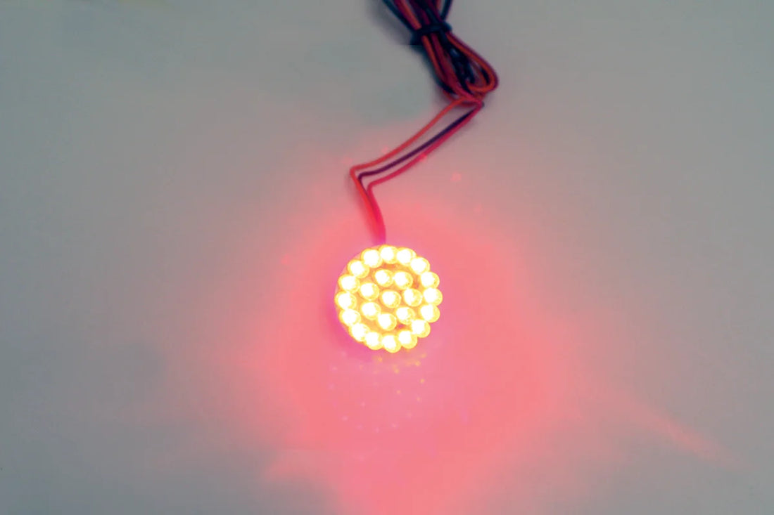Custom Dynamics 1.25" Universal LED Cluster - Red GEN-125-R - Side View
