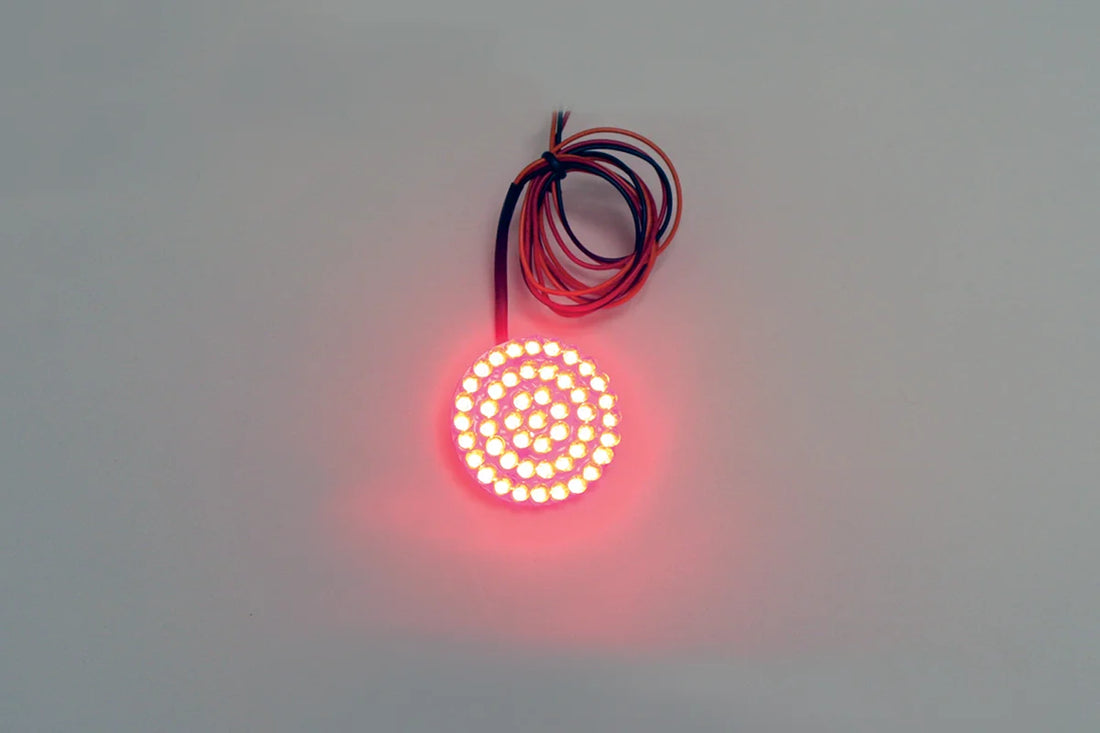 Custom Dynamics 1.8" LED Universal Cluster - Red GEN-18-R - Side View
