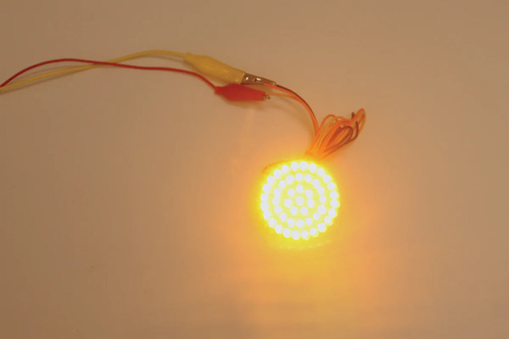 Custom Dynamics 1.8" Universal LED Cluster - Amber GEN-18-A - Side View