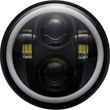Load image into Gallery viewer, Custom Dynamics 5.75" Headlamp - with Mounting Ring - Black PG-575-B - Main Product View
