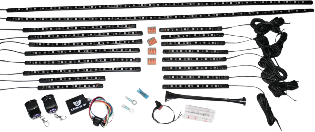 Custom Dynamics 6" LED Light Strip - 6 LEDs - Heavy Duty MWZ-OR-6 - Side View