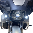 Load image into Gallery viewer, Custom Dynamics 7" Adaptive Headlamp - Chrome PB-7A-IND-C - Side View