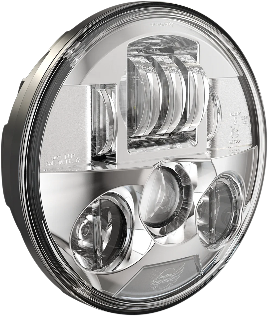 Custom Dynamics 7" Probeam® LED Headlamp - Indian - Chrome PB-7-IND-C - Main Product View