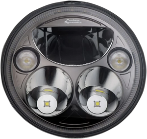 Custom Dynamics 7" TruBEAM® Headlamp - Black - Chief CDTB-7-I-B - Main Product View