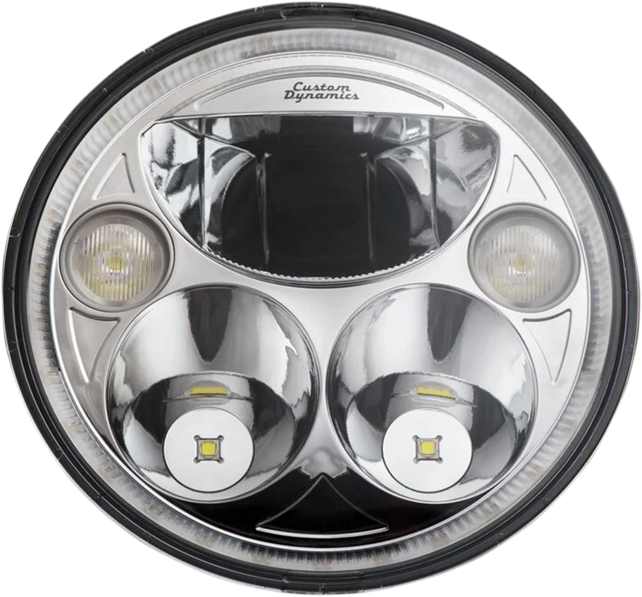 Custom Dynamics 7" TruBEAM® Headlamp - Chrome - Chief CDTB-7-I-C - Main Product View