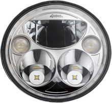 Load image into Gallery viewer, Custom Dynamics 7" TruBEAM® Headlamp - Chrome - Chieftain CDTB-7-IF-C - Main Product View