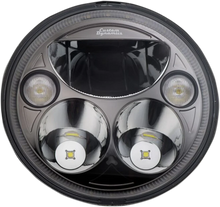 Load image into Gallery viewer, Custom Dynamics 7" TruBEAM® Headlamp - Chrome - Chieftain CDTB-7-IF-C - Side View