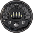 Load image into Gallery viewer, Custom Dynamics Adaptive Headlight with Adapter - 7" - Black PB-7A-14-B - Main Product View