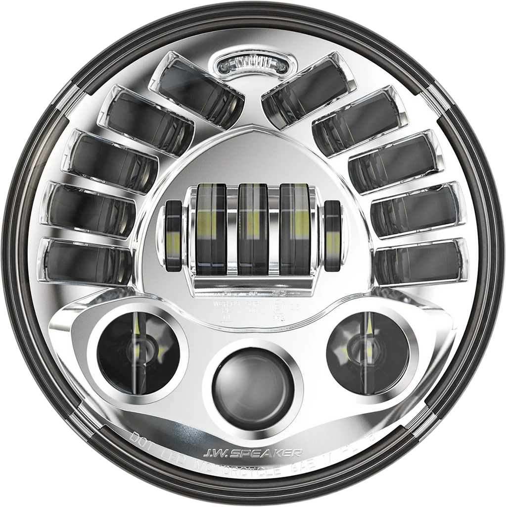 Custom Dynamics Adaptive Headlight with Adapter - 7" - Chrome PB-7A-14-C - Main Product View