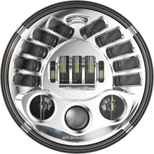 Load image into Gallery viewer, Custom Dynamics Adaptive Headlight with Adapter - 7" - Chrome PB-7A-14-C - Main Product View