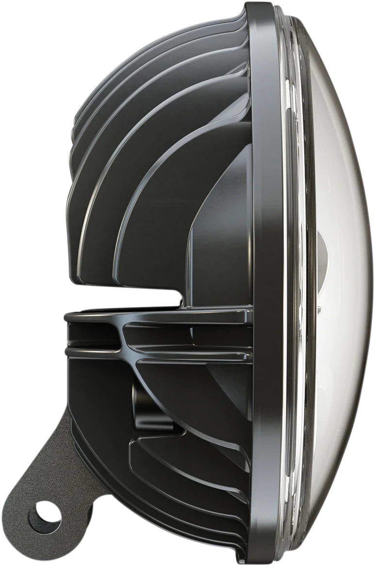 Custom Dynamics Adaptive Headlight with Mount - Chrome PB-7PA-C - Back View