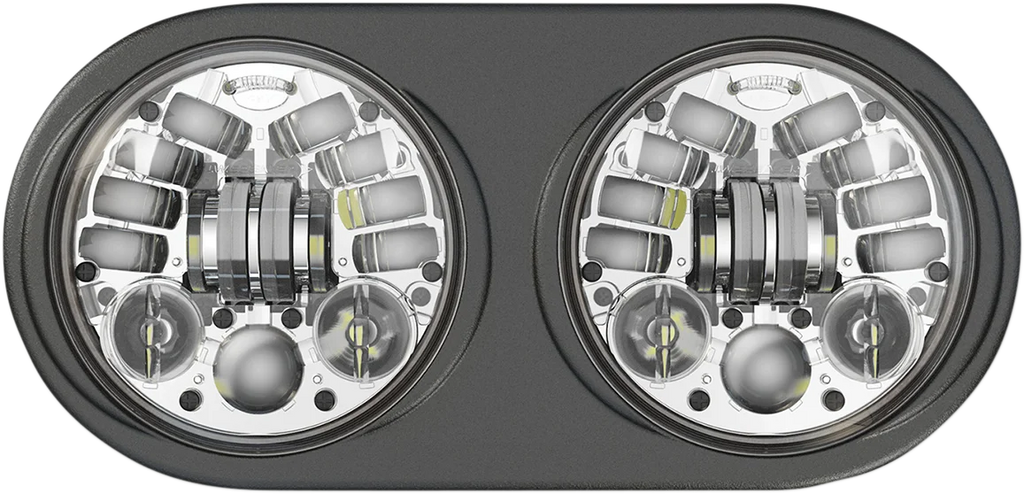 Custom Dynamics Adaptive LED Headlamps - Harley Davidson - Chrome PB-RG13A-C - Main Product View