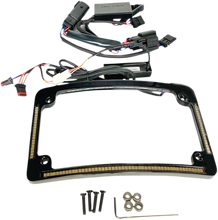 Load image into Gallery viewer, Custom Dynamics All in One License Plate Frame - Black TF05-BCM-B - Side View