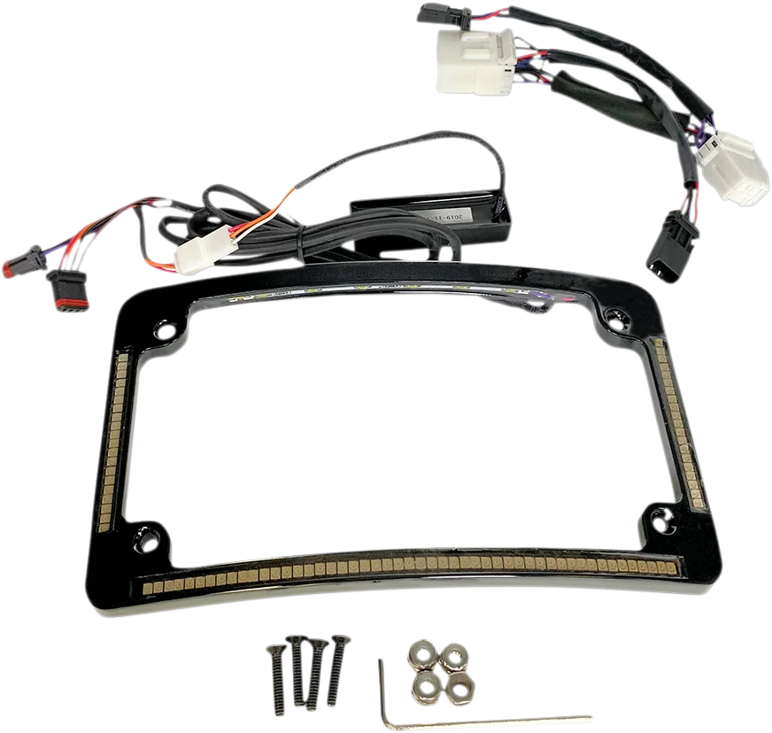 Custom Dynamics All in One License Plate Frame - Black TF05-HD-B - Main Product View
