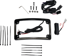 Load image into Gallery viewer, Custom Dynamics All in One License Plate Frame - Black TF05-SS6-B - Main Product View