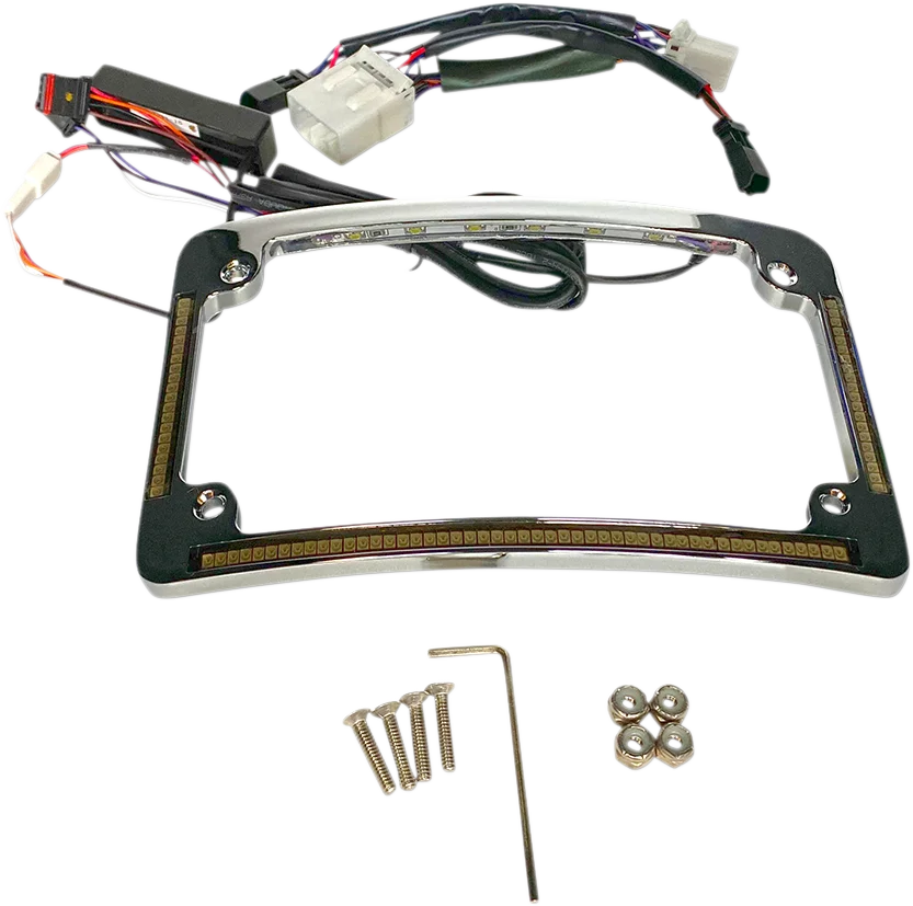 Custom Dynamics All in One License Plate Frame - Chrome TF05-HD-C - Main Product View