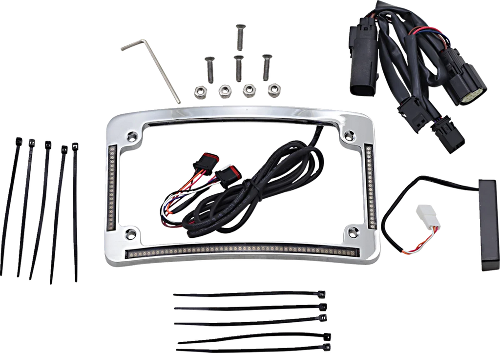 Custom Dynamics All in One License Plate Frame - Chrome TF05-SS6-C - Main Product View